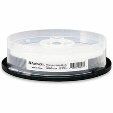 Verbatim BD-R XL 100GB 4X White Inkjet/Hub Printable - 10pk Spindle