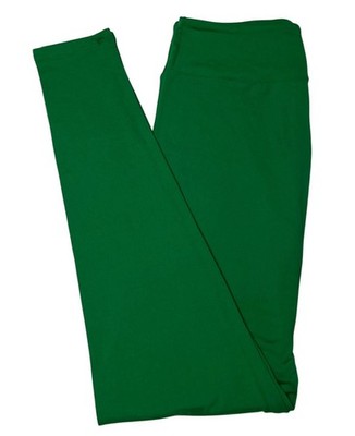 LuLaRoe Leggings OS One Size HALLOWEEN Solid GREEN Christmas St Patrick Casual
