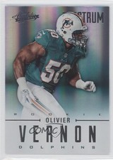 2012 Panini Absolute Rookie Spectrum Silver 44/50 Olivier Vernon #175 2r8
