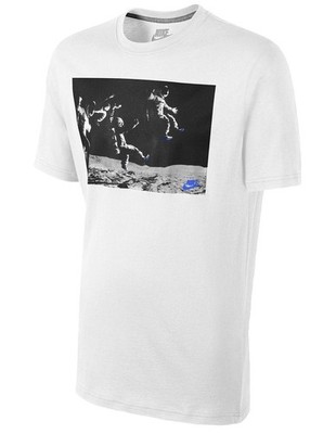 NWT RARE BOYS Nike Moon Race T-Shirt Game Royal Tech Lunar 3M PRM Space S OR M