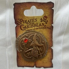 Disney Pirates of the Caribbean Skeleton Pin Legend of the Golden Pins Series
