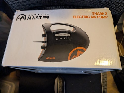 #ad OutdoorMaster Shark 20PSI SUP Pump: Dual Stage Auto Off 12V Fast Inflation $29.99