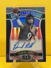 2022 Leaf Valiant - All-American Desmond Ridder #AA-DR1 Navy Blue /20 (AU, RC)