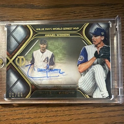 Topps 2022 Topps Tribute Randy Johnson WS MVPs Auto TTWSM-RJ 02/50