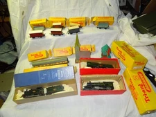 Tri-ang Railways TT Gauge Mixed Freight Wagons Locomotives Buildings Lot