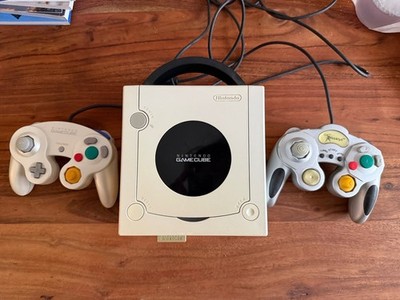 Nintendo GameCube Weiß Spielekonsole + Memory Card + Original Controller