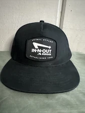 In-n-out Burger Animal Style Hat Cap Black 