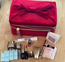 Estee Lauder Double Layer Train Case Bag with Misc Items 2024 Limited Edition