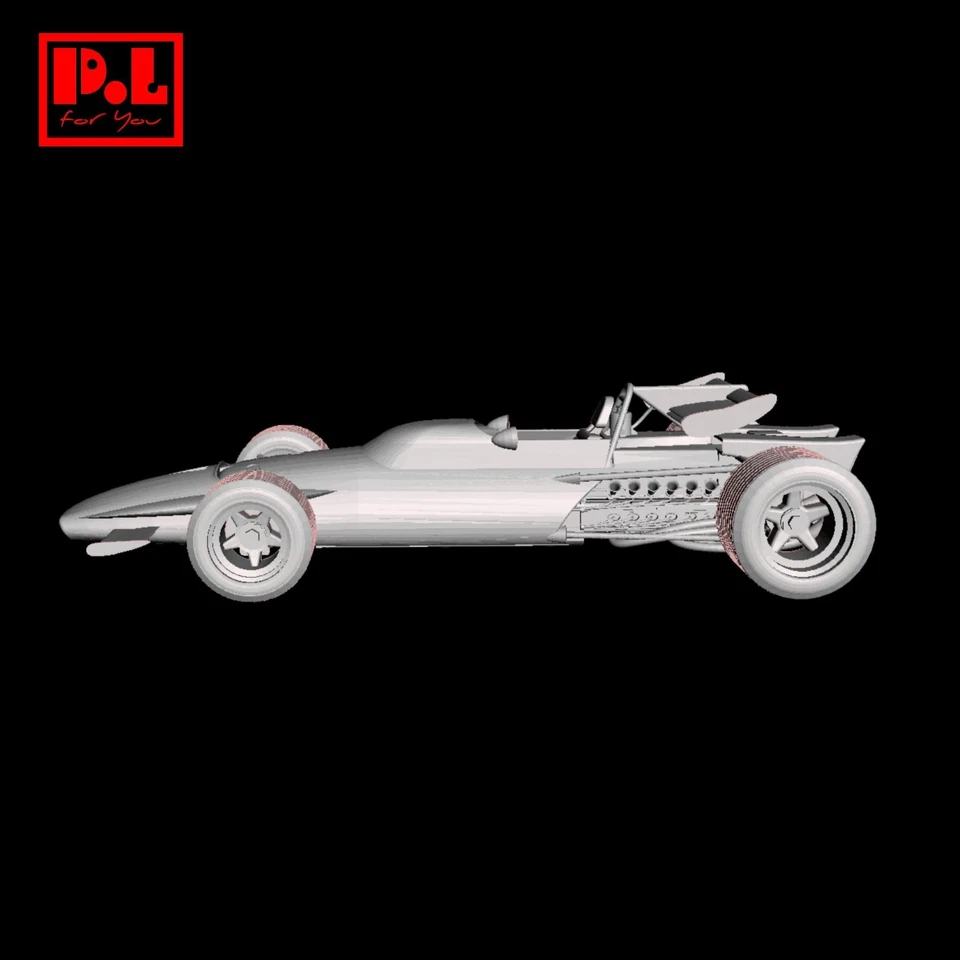 STL файл - Ferrari 312B (1970) - 3D печать 1/87 64 43 32 24 18 hot wheels CMC BBR - Изображение 2 из 4