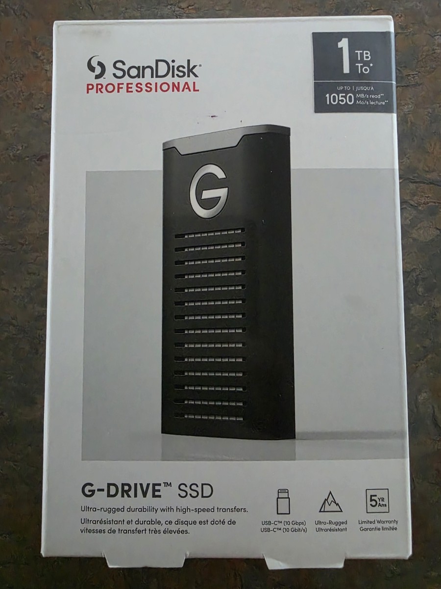 SanDisk Professional G-Drive 1TB External SSD - Black | eBay