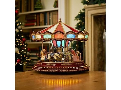 Mr. Christmas Marquee Deluxe Carousel Decoration - 19790 for sale