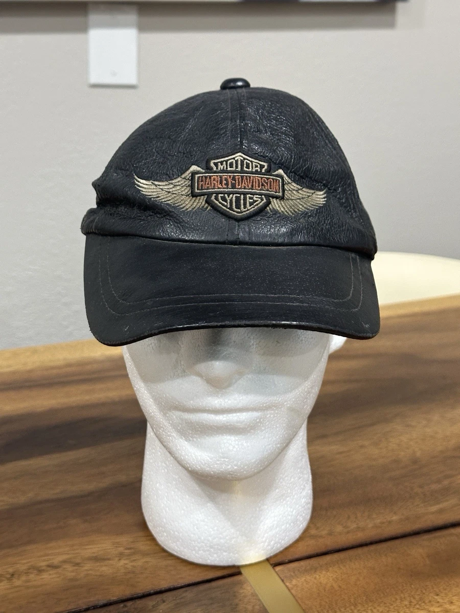 Harley-Davidson Black Leather Hats for Men for sale - eBay