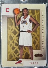 2001-02 FLEER SKYBOX SHOWCASE ROOKIE SAMUEL DALEMBERT 76ERS MINT BASKETBALL CARD