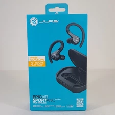 JLab Audio - Epic Air Sport ANC 2nd Gen - In-Ear Wireless Headphones - Black