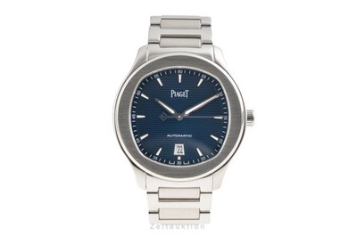 Piaget Polo S Edelstahl Blue Dial Automatik Herrenuhr Ref. G0A41002 Papiere 2019