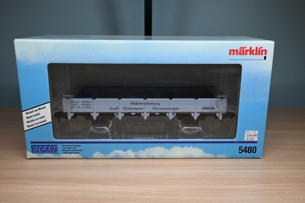 Märklin Maxi 1 Gauge 5480 - Metal Low Side Gondola Car | eBay