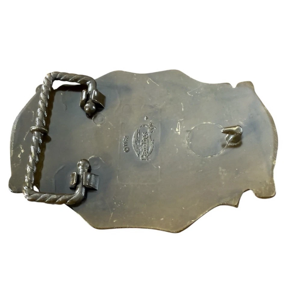 Vtg Pheasant Wildlife Belt Buckle Buckle Made In USA Brass Raintree Bird Nature - Image 4 of 4