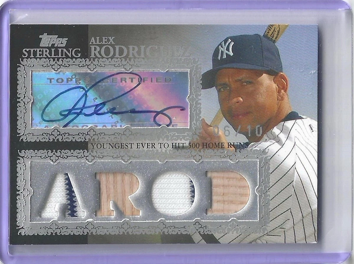 Alex Rodriguez Baseball New York Yankees Autographed Sports
