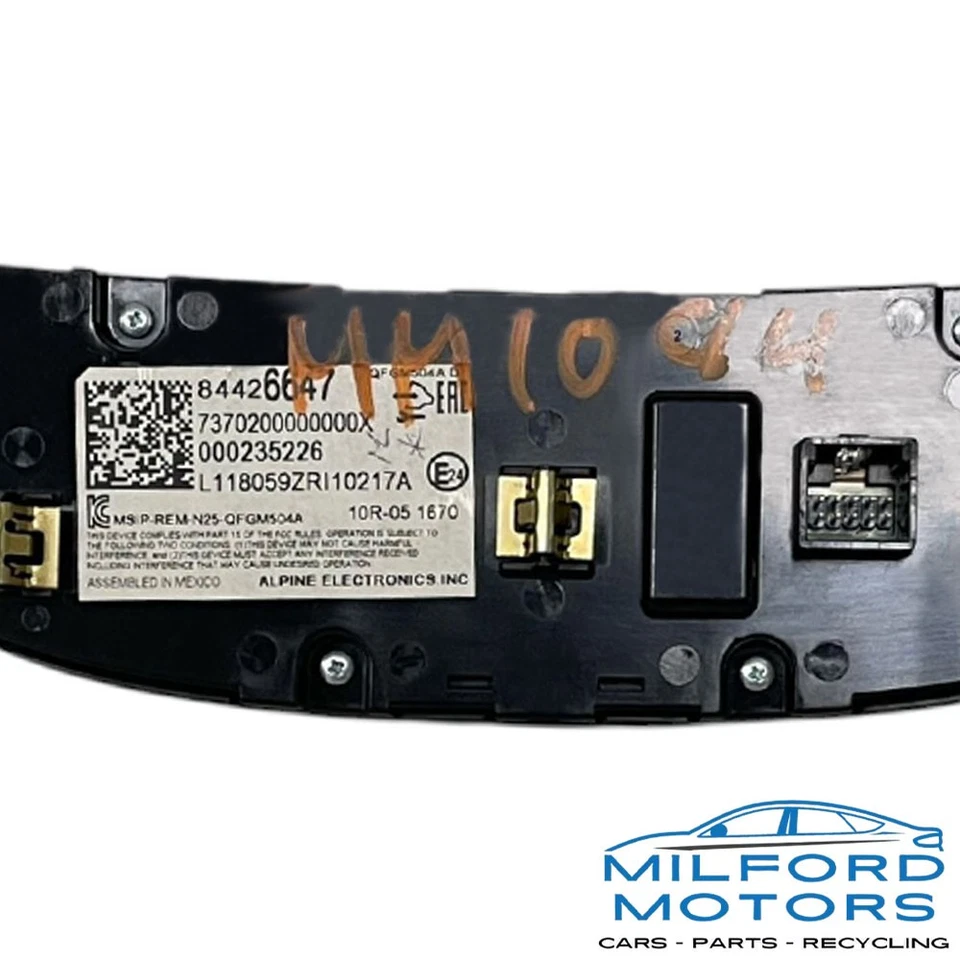 Black Temperature Control Fits 2018 Chevrolet Malibu LT 1.5L - Image 3 of 4