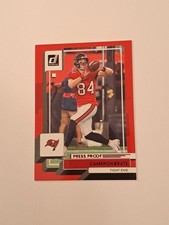 Cameron Brate 2022 Donruss Red Press Proof Tampa Bay Buccaneers In Toploader 