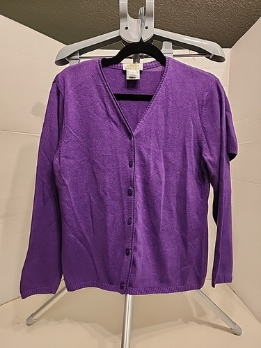 Talbots Petites kleines 2-teiliges Pullover-Set lila Baumwolle Viskose kostenloser Versand - Bild 2 von 17