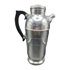 Vintage Chrome Cocktail Drink Shaker Art Deco Krome-Kraft Farber Bros