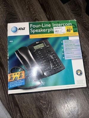 AT&T 955 4-Line Speakerphone with Intercom Business Telephone System