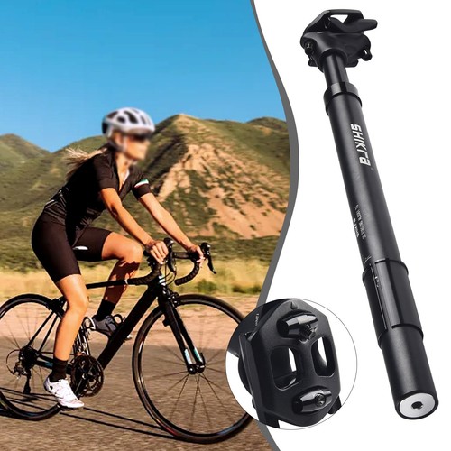 Tige De Selle à Ressort Post Moderne 33 Cm - Argent Rétro ⌀ 27,2 Mm