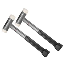 2pcs Dead Blow Mallet 11.02" Double-Faced Non-Recoiling Mallet for Building