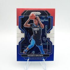 2021-22 Panini Prizm #173 Moses Brown Red White and Blue