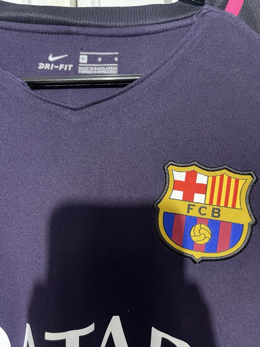 Lionel Messi FC Barcelona 2016 2017 Away Jersey Nike Jersey Sz-L