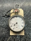 Antique American Waltham Pocket Watch Key Wind – Runs Briefly / Untested – Roman