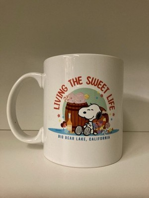 Peanuts Snoopy Living the Sweet Life Ceramic Coffee Mug Big Bear Lake California