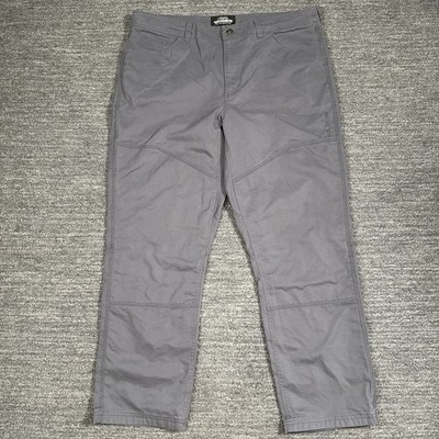 Grundens Ballast Pants Mens 40x320 Gray Work Utility Double Knee Fish Outdoor