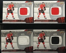 Colin White 2017-18 Upper Deck Series 2 Rookie Materials #RM-CW Lot of 4 Group B