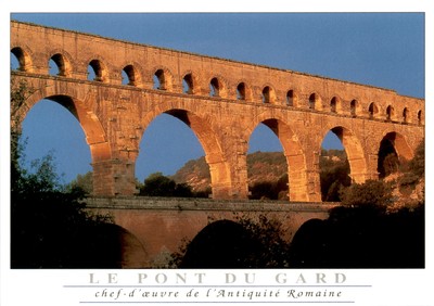 LE PONT DU GARD, Antiquité Romaine, AJAX MONACO, rue Postcard