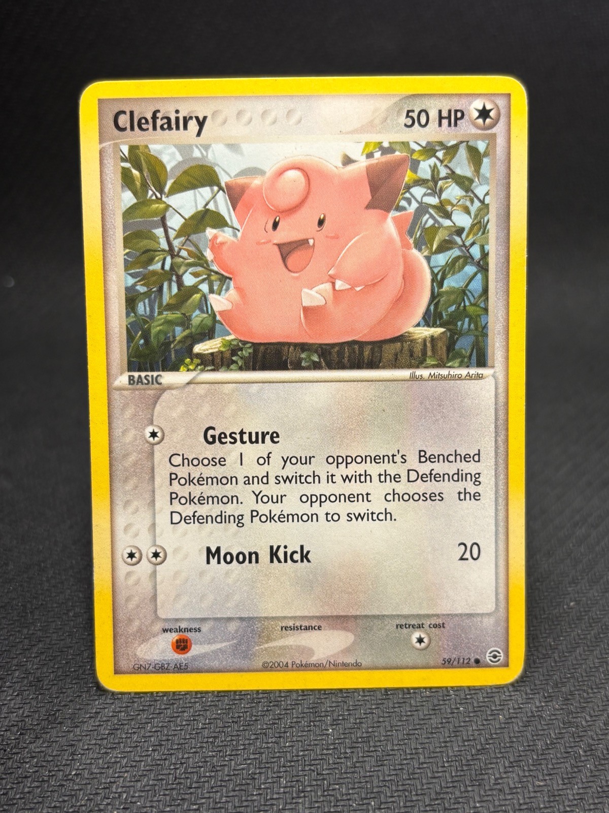 Clefairy 59/112 Common FireRed & LeafGreen Pokemon Moderately Played