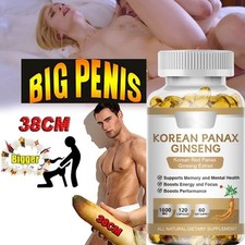 Korean Red Panax Ginseng - 120 Capsules - Extra Strength 1600mg Highest Potency