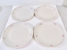 Set Of 4 VTG Corning Corelle English Breakfast 10.25" Dinner Plates Made In USA