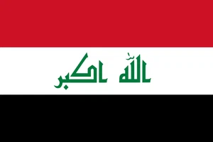 Iraq Flag Self Adhesive Vinyl Sticker