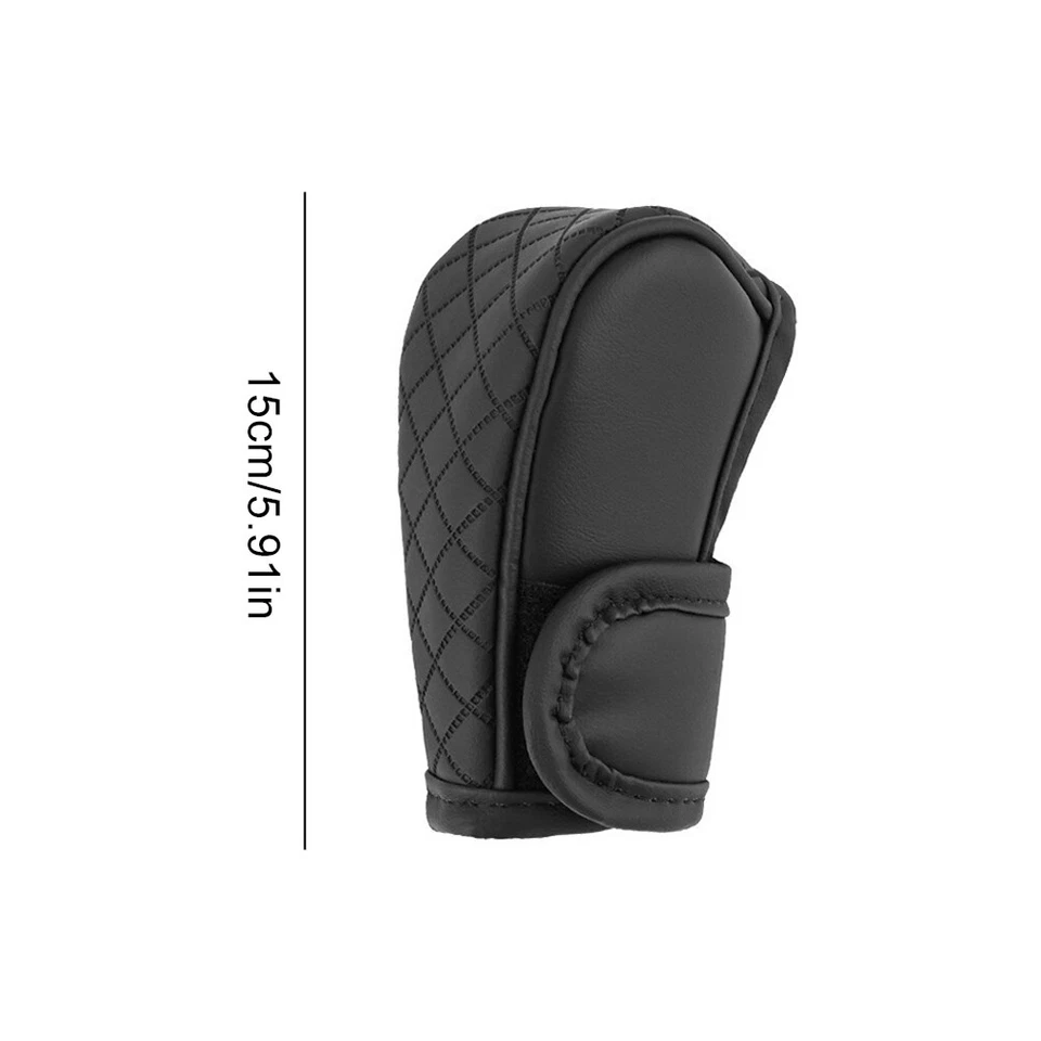 Car No Slip Auto Accessories Car Hand Gear Shift Knob Cover PU Leather Protector - Image 3 of 4