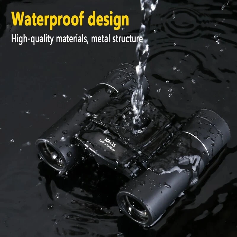 500x 25 HD Powerful Binoculars 50000m Remote Folding Mini Telescope BAK4 - Image 3 of 4
