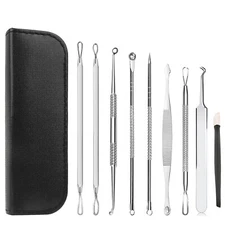 Pimple Popper Blackhead Remover Tool Kit Comedone Acne Spot Zit Extractor Tools