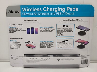 UbioLabs Wireless High-Speed Charging Pads LED Charge Indicator