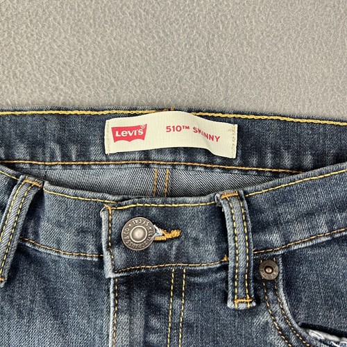 Levis 510 Jeans Girls 14 Reg 27x27 Blue Skinny Denim - Picture 3 of 9