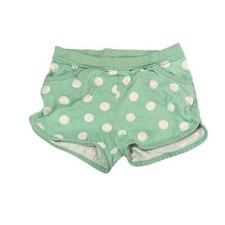 Hanna Andersson Green White Polka Dot 100 Cotton Pull-On Shorts Sz 90 US 3