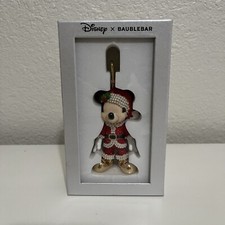 Disney x Baublebar Mickey Mouse Santa Claus Bag Purse Charm Keychain Crystal