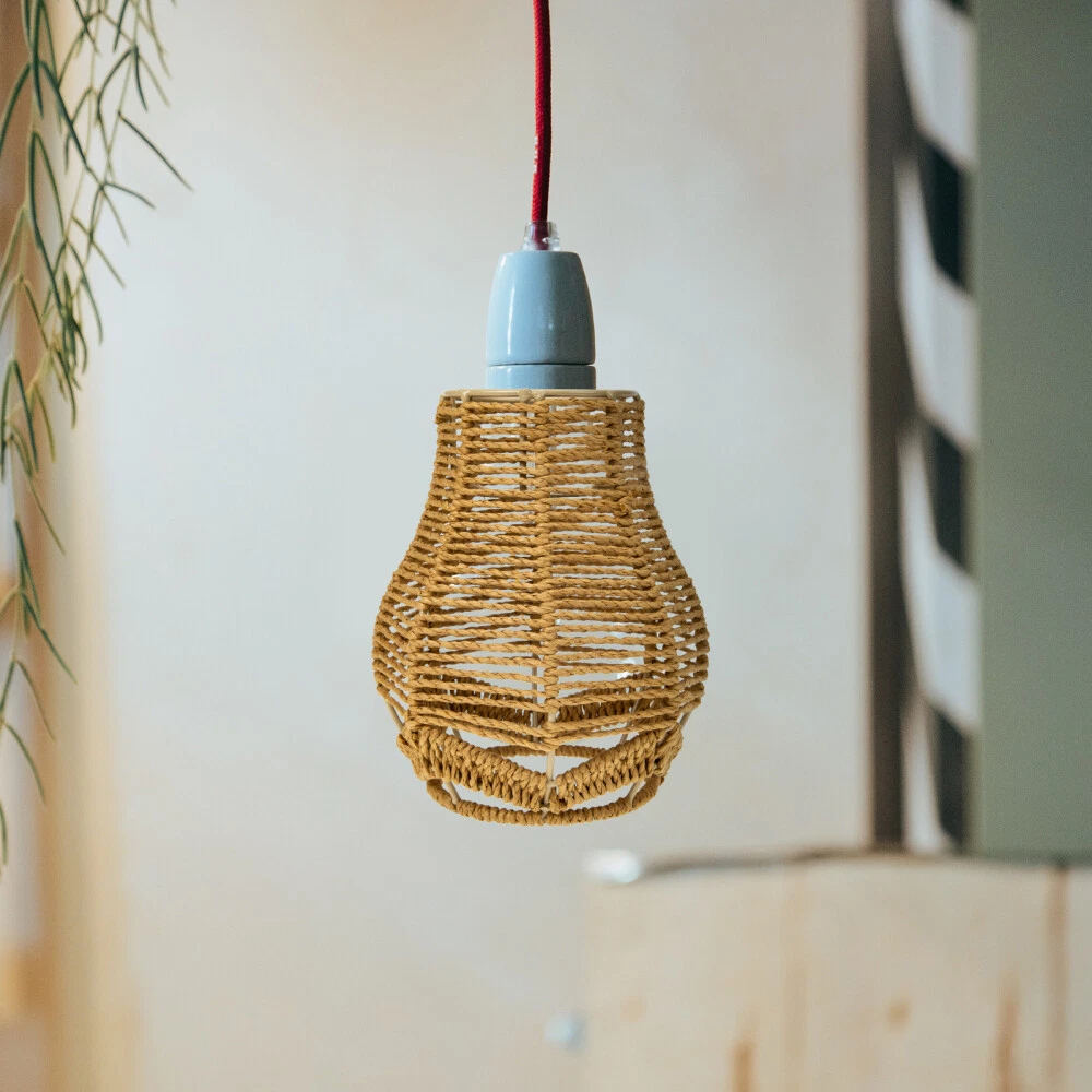 Small woven 2024 lamp shade