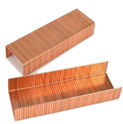 Hefterklammern Kupfer rosegoldfarben für 24/6 und 26/6 Hefter Karton mit 1000