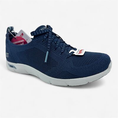 Skechers Arch Fit Refine Freesia Navy Blue Womens Athletic Sneaker